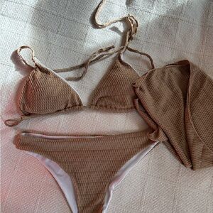 Stylish Tan Bikini Set